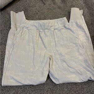 Alphalete Cream Track Pants